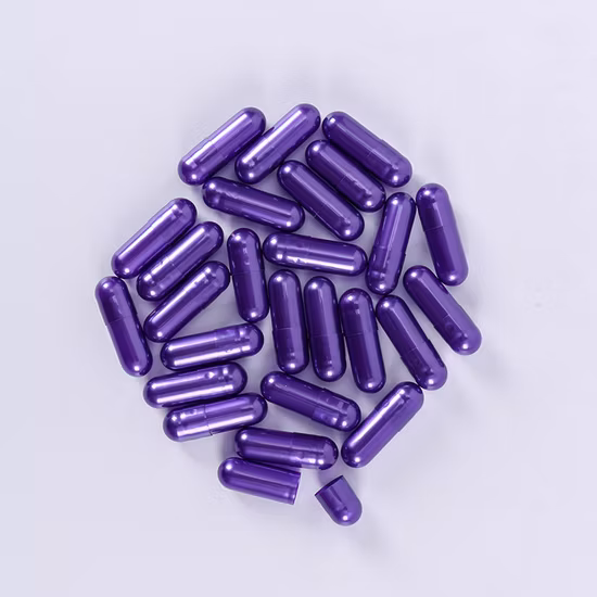 Capsule pharmaceutique vide Pullulan naturelle avec Hala certifié taille 00-4 # pour végétalien