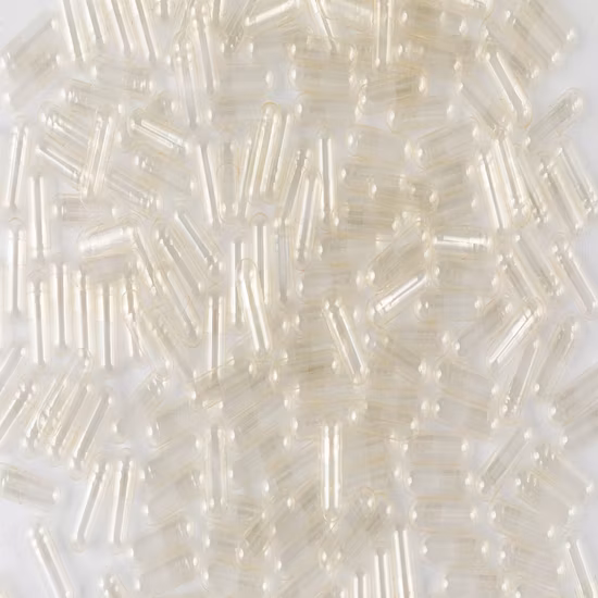 Coquille de capsule végétale HPMC vide avec certification halal et casher